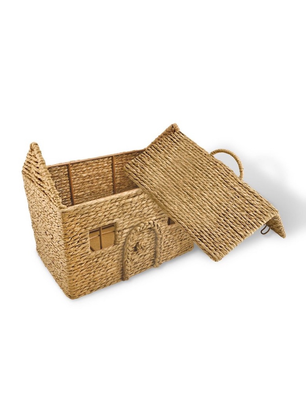 Woven House Storage + Lid - Picture 2 of 3